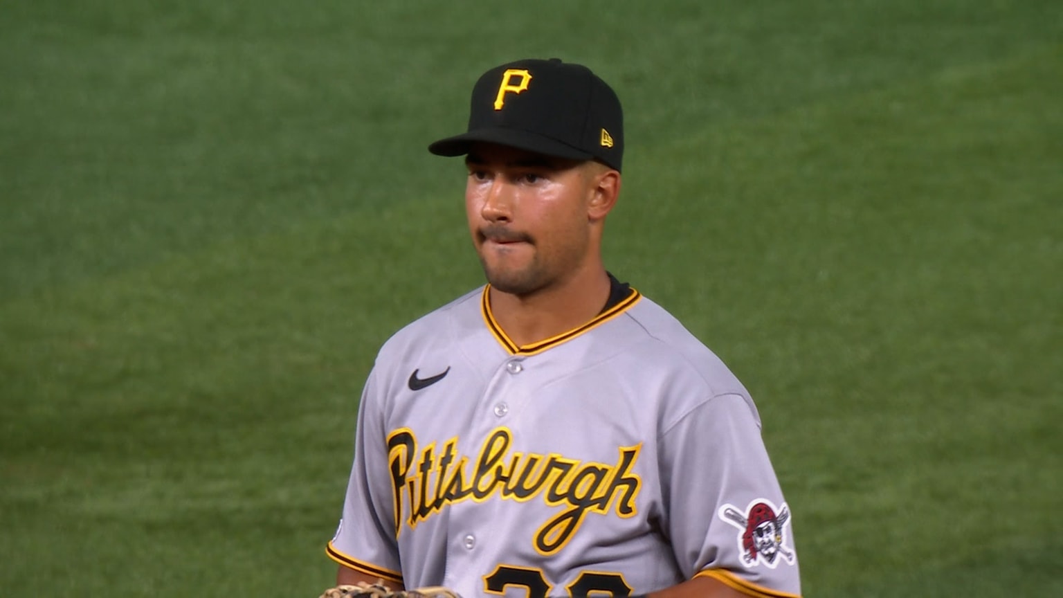 See Nick Gonzales immediately hug his parents when picked by Pirates