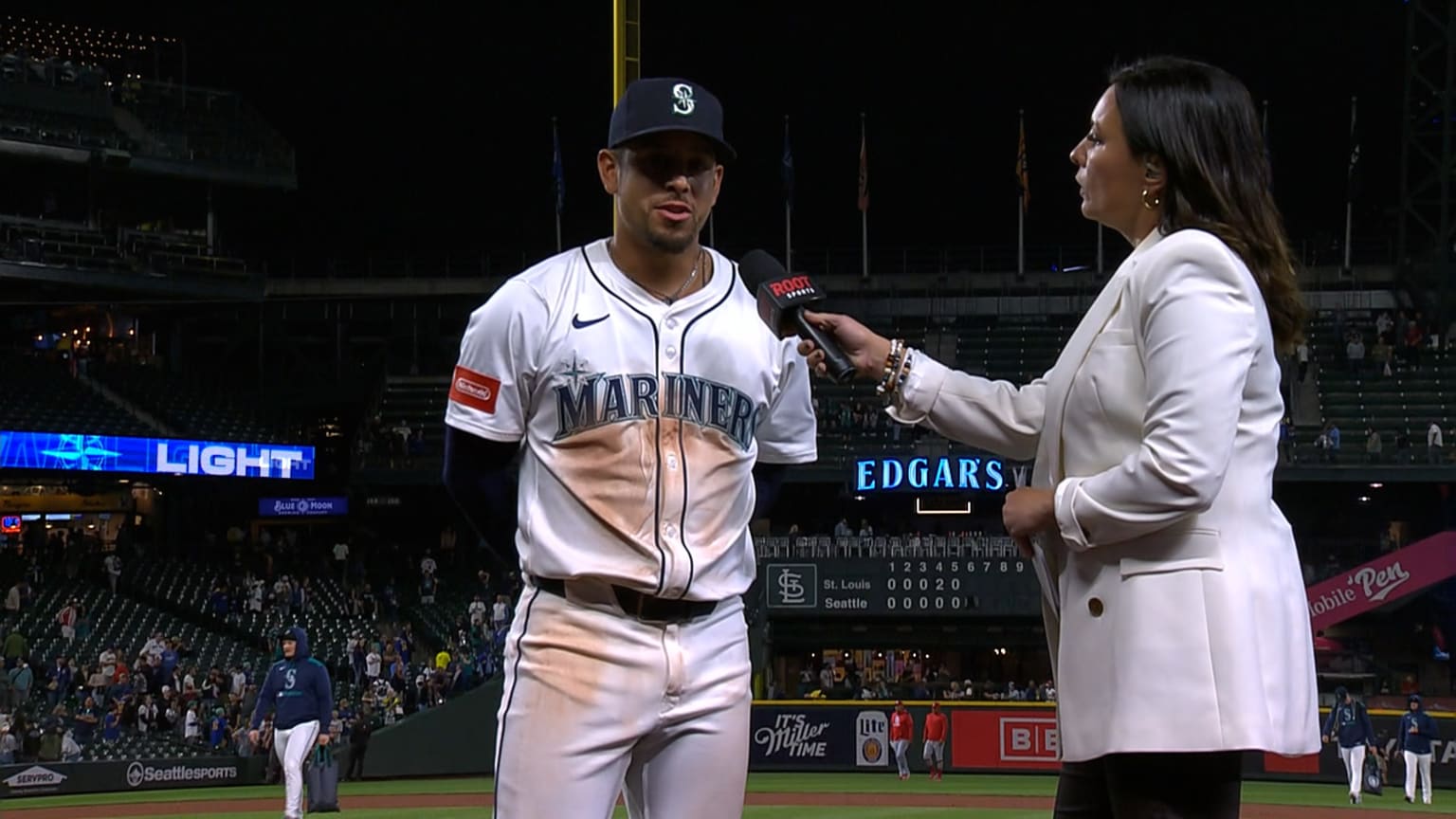 Leo Rivas on getting on base in key moments | 09/08/2025 | Seattle Mariners