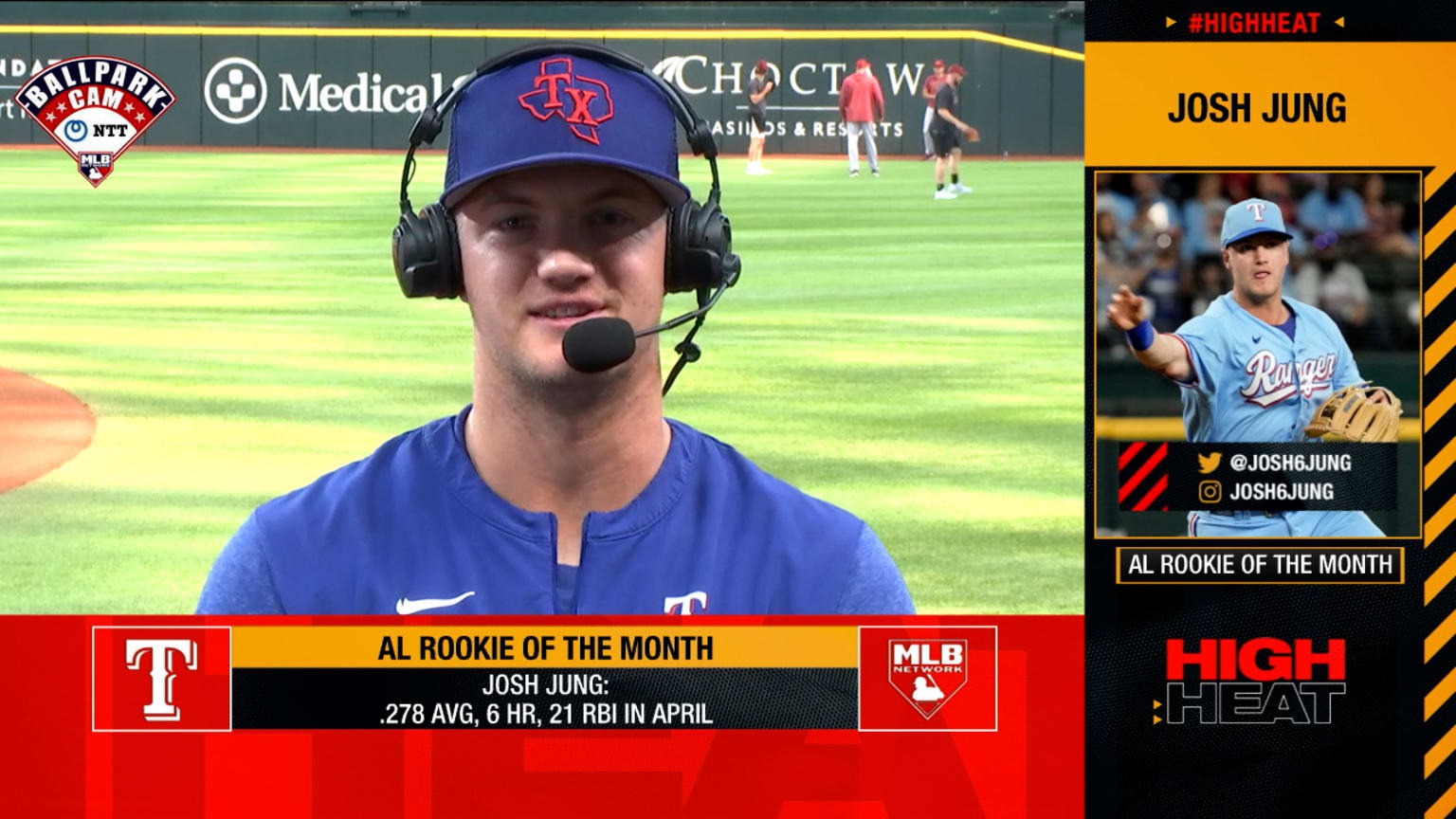 Jung is AL Rookie of the Month 05/03/2023 Texas Rangers