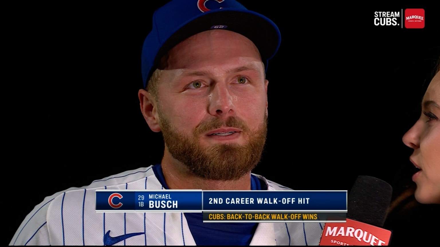 Michael Busch talks about his walk-off hit | 05/05/2026 | Chicago Cubs
