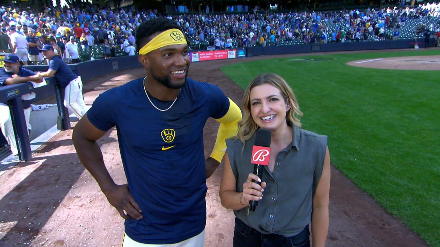 Andruw Monasterio on his walkoff, Brewers' sweep 06/26/2024