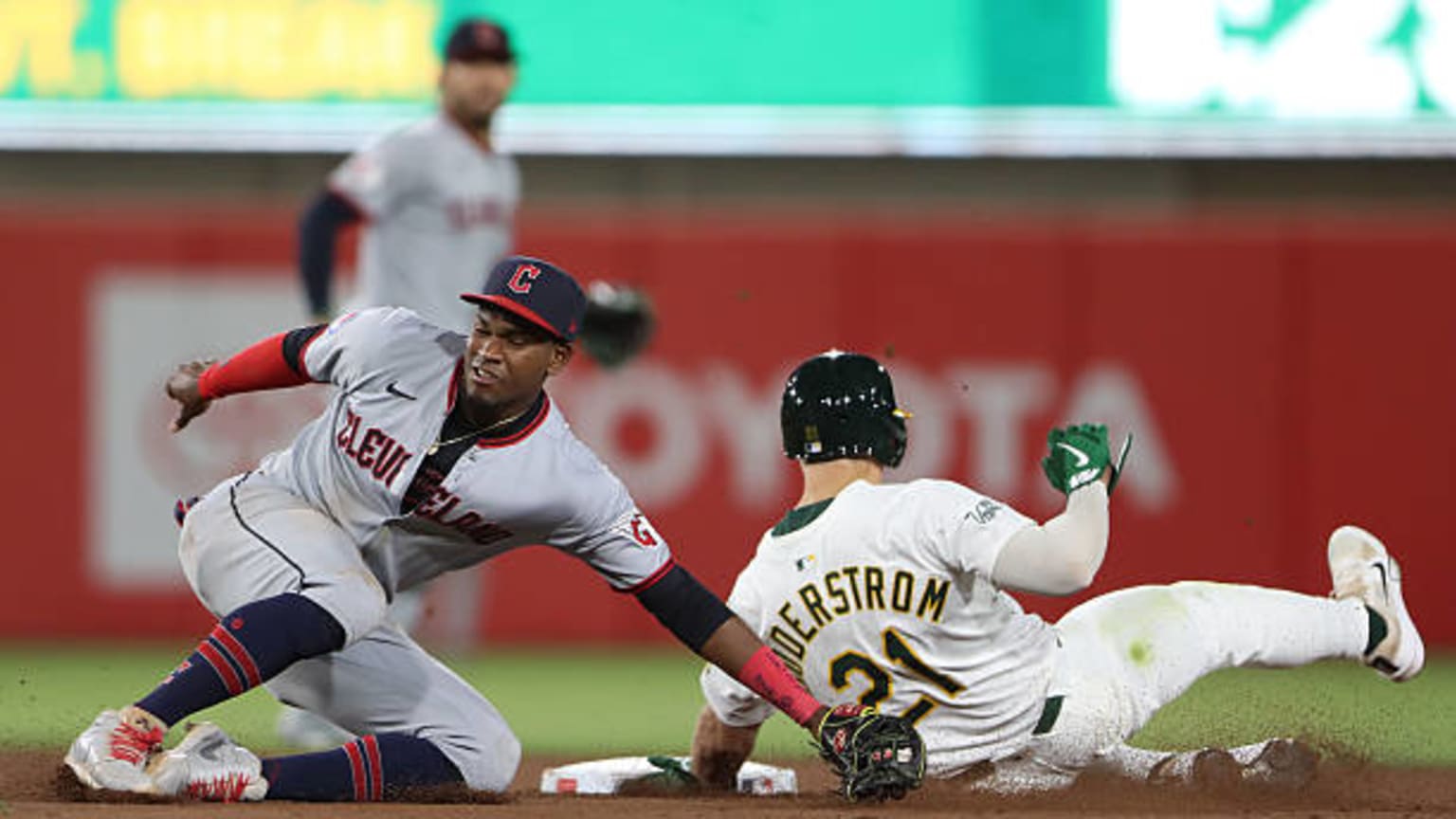 Tyler Soderstrom steals second base | 06/20/2025 | Athletics