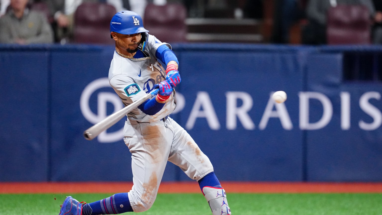 Mookie Betts singles to center for first hit of 2024 | 03/20/2024