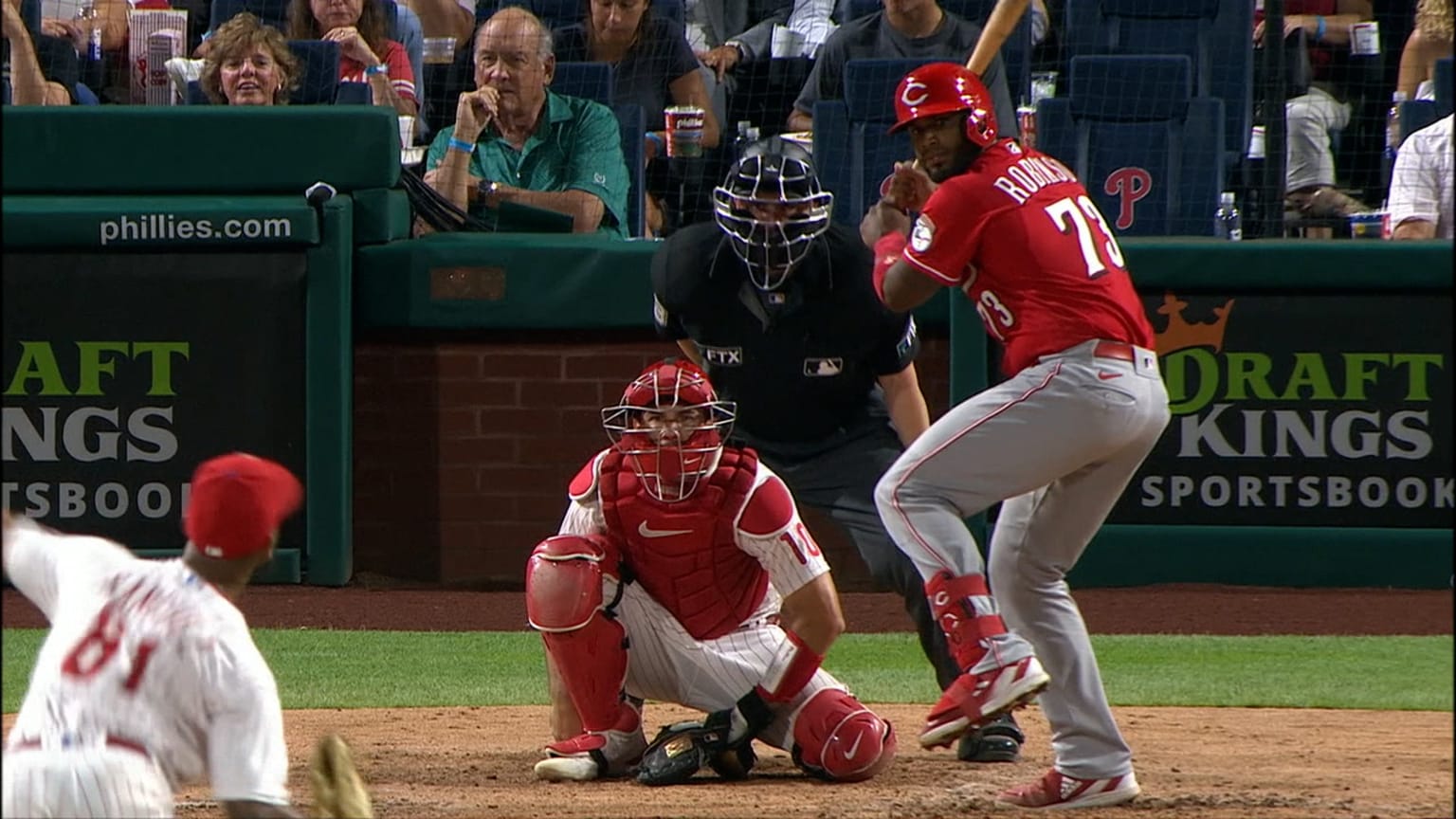 Chuckie Robinson gets his first MLB career hit 08/24/2022