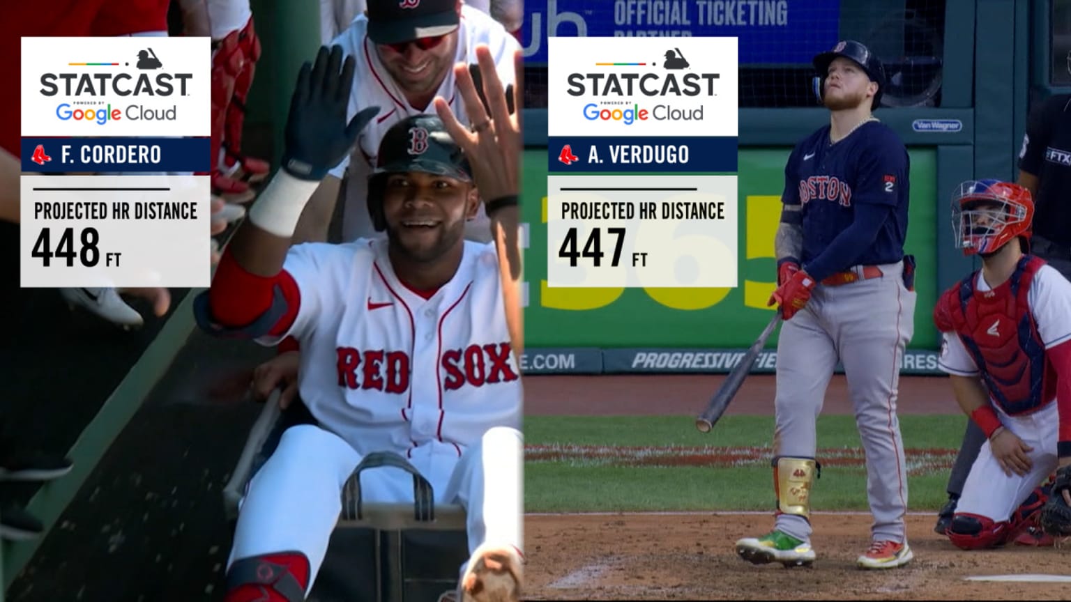 Red Sox longest homers of 2022 11/20/2022 Boston Red Sox