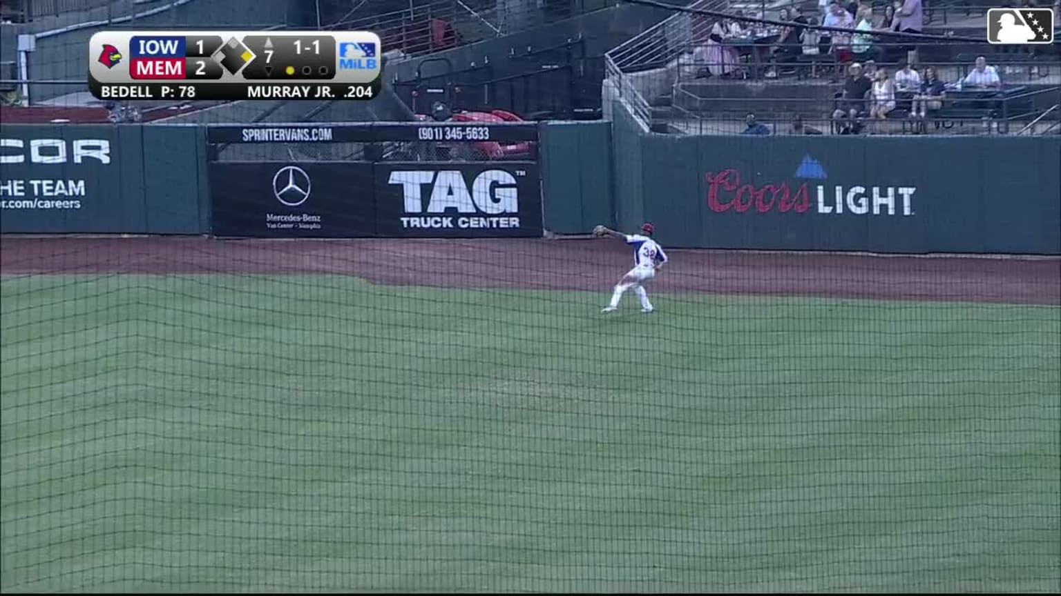 Jordan Walker's outfield assist 07/21/2024