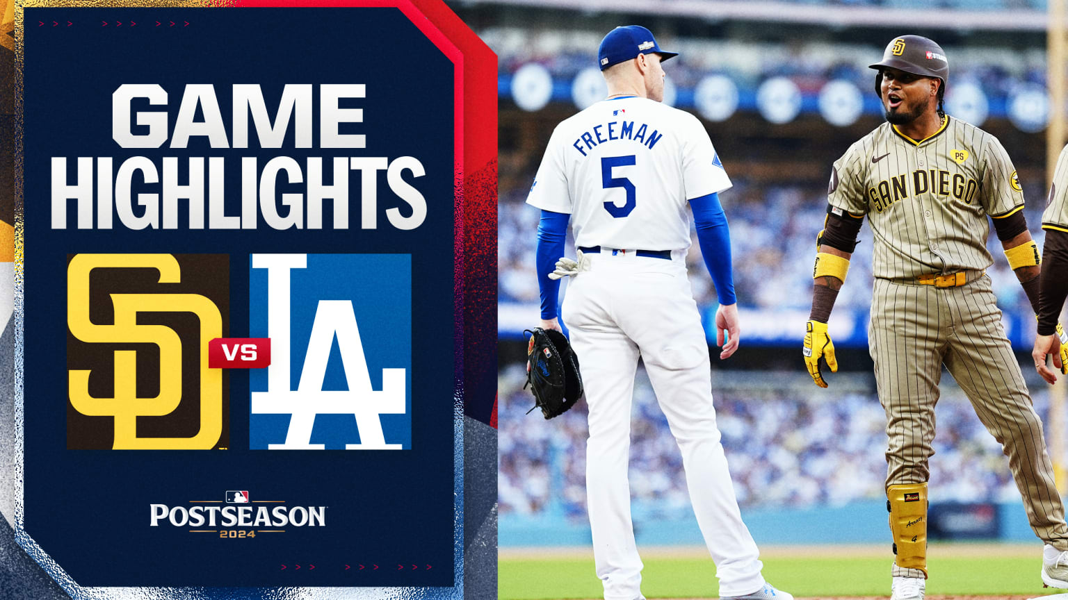 Padres vs. Dodgers Game 1 Highlights | 10/05/2024 | Los Angeles 