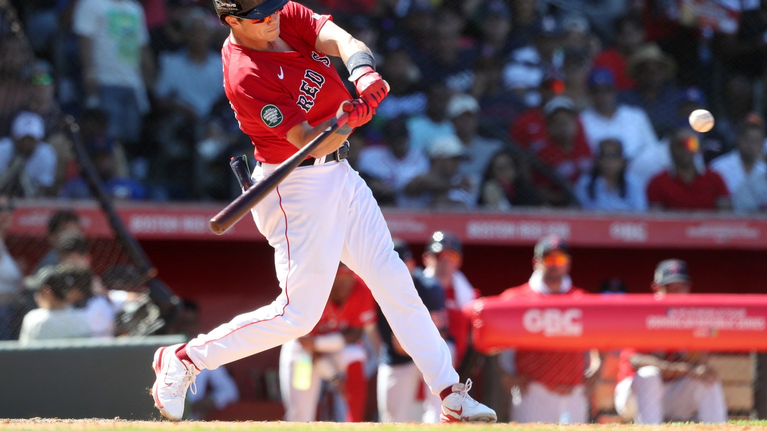 Bobby Dalbec launches a grand slam to left field 03/10/2024 Boston