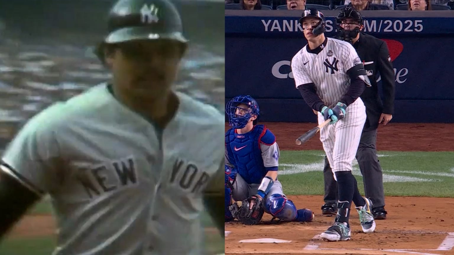 Yankees' backtoback home runs in the World Series 10/31/2024 New