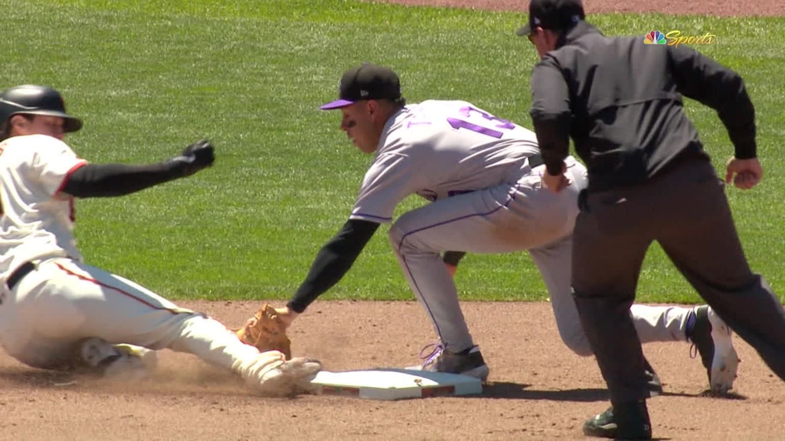 Wilmer Flores hits a double following a review 07/08/2023 San