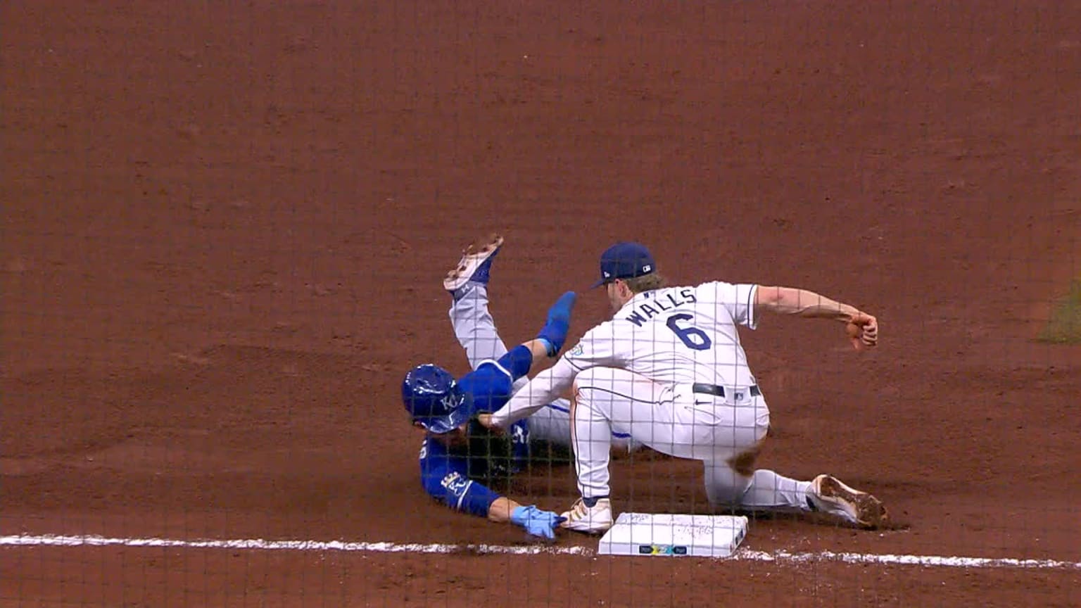 Bobby Witt Jr is ruled out at third after the review 06/24/2023