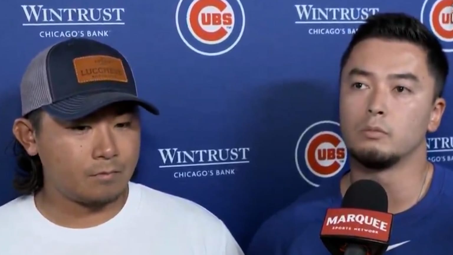 Shota Imanaga on exiting due to leg cramps | 04/29/2025 | Chicago Cubs