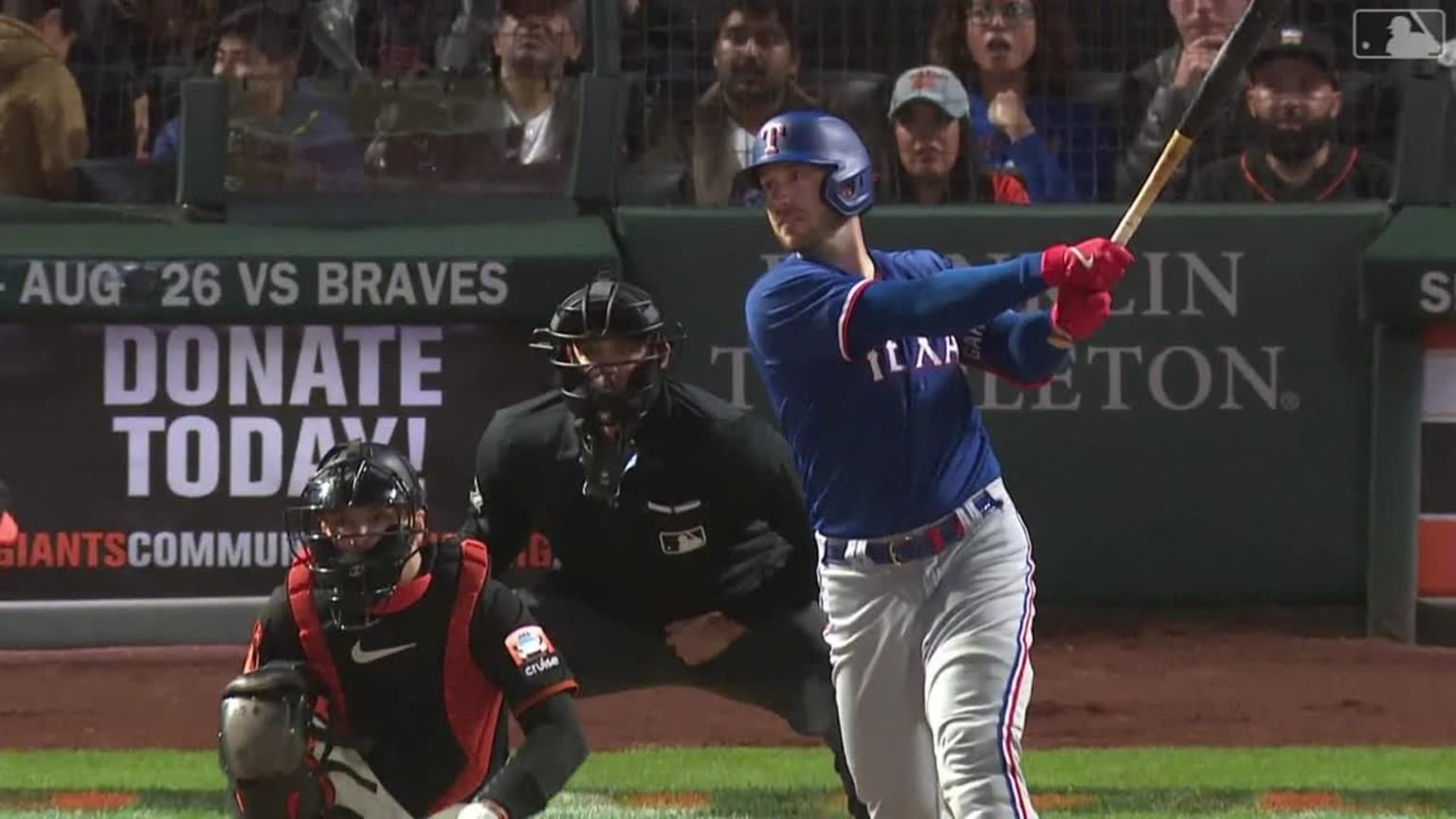 Mitch Garver slaps a two-run single to right | 08/12/2023 | Texas Rangers