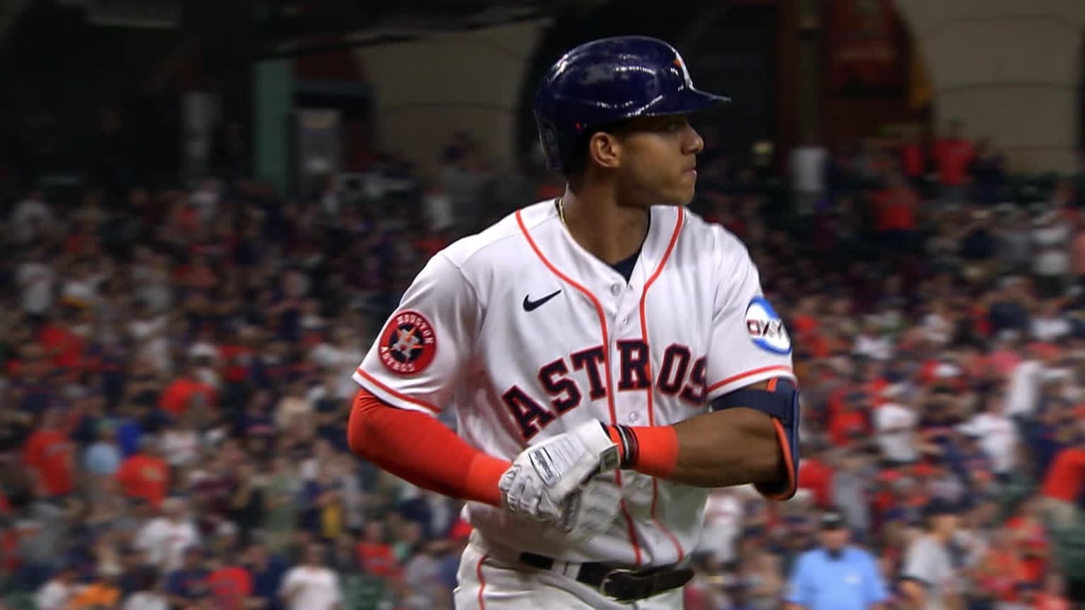 Jeremy Peña's first career HR, 04/09/2022