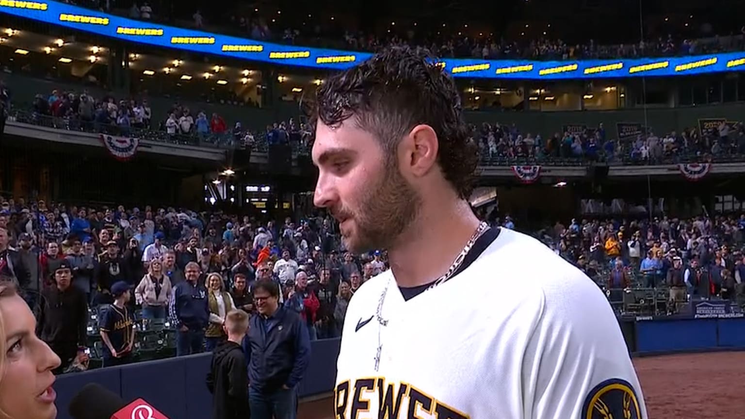 Garrett Mitchell on his walk-off home run | 04/05/2023 | Milwaukee Brewers