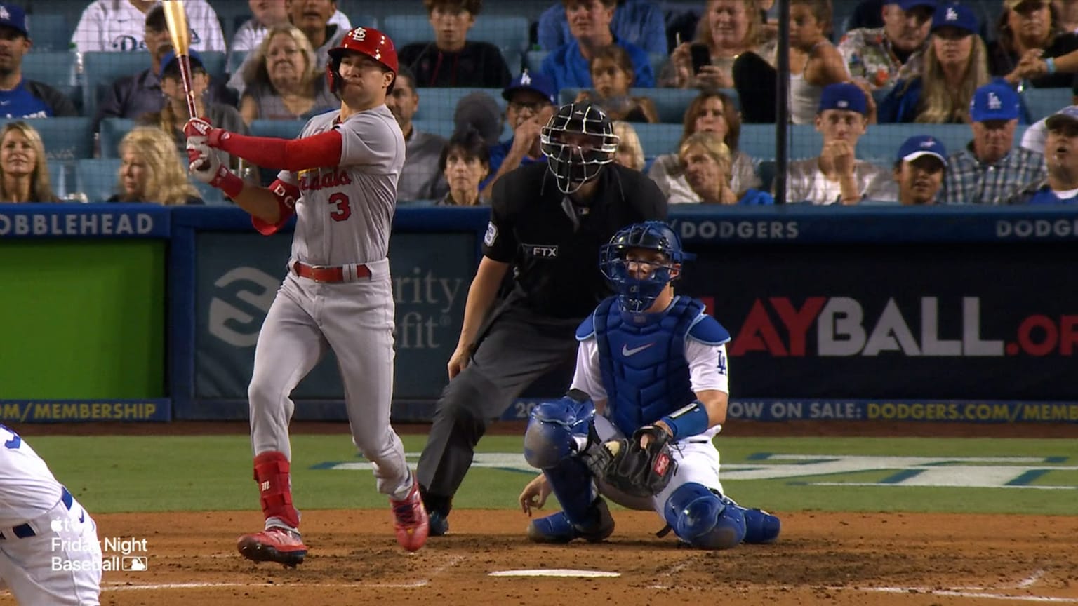 Dylan Carlson smacks an RBI double to right field 09/23/2022 St