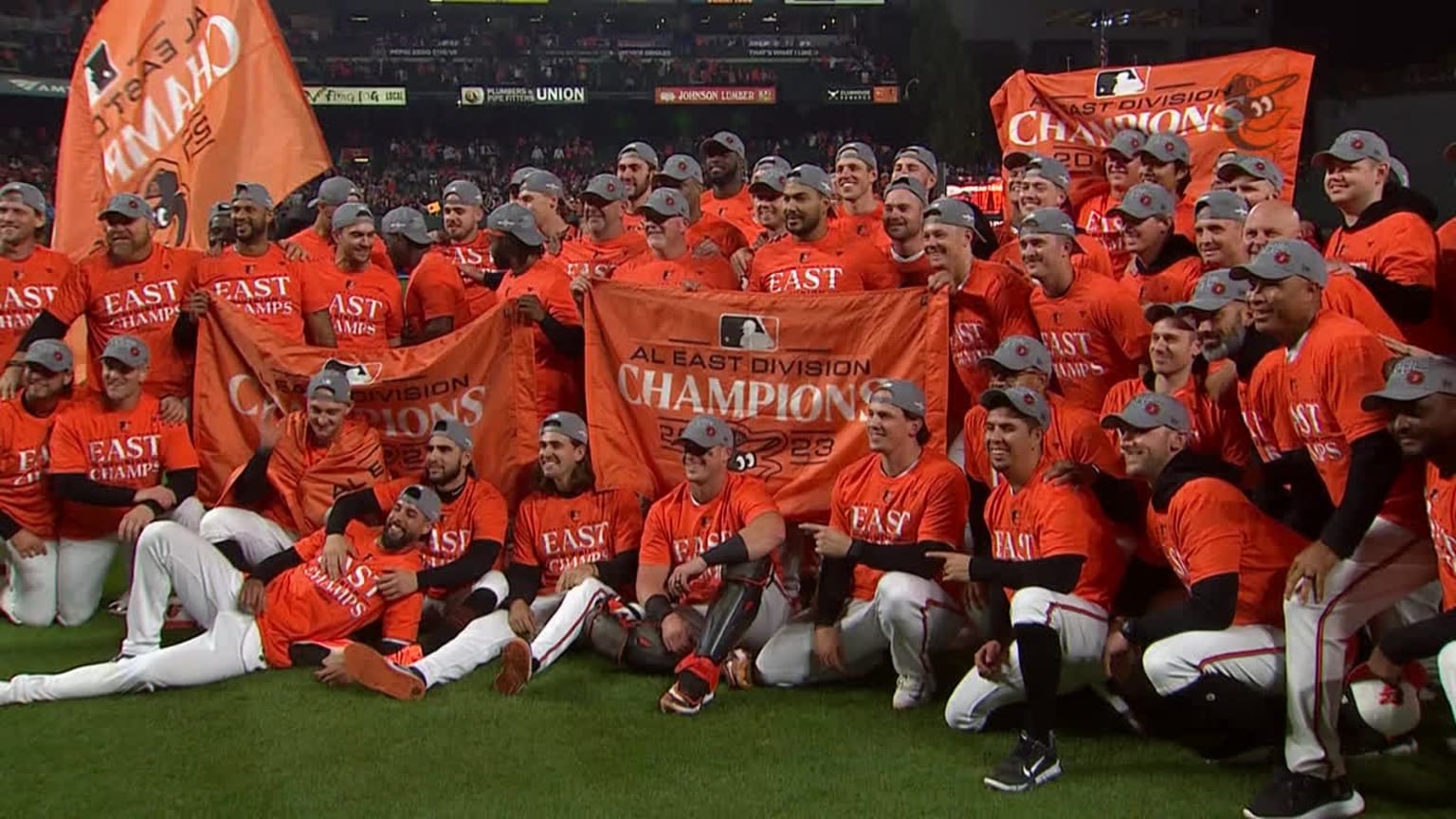 Orioles clinch the AL East title with their 100th win 09/28/2023