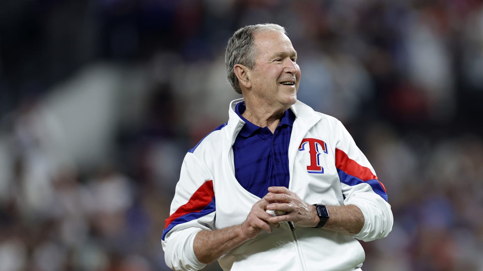 George W. Bush throws first pitch | 10/27/2023 | MLB.com