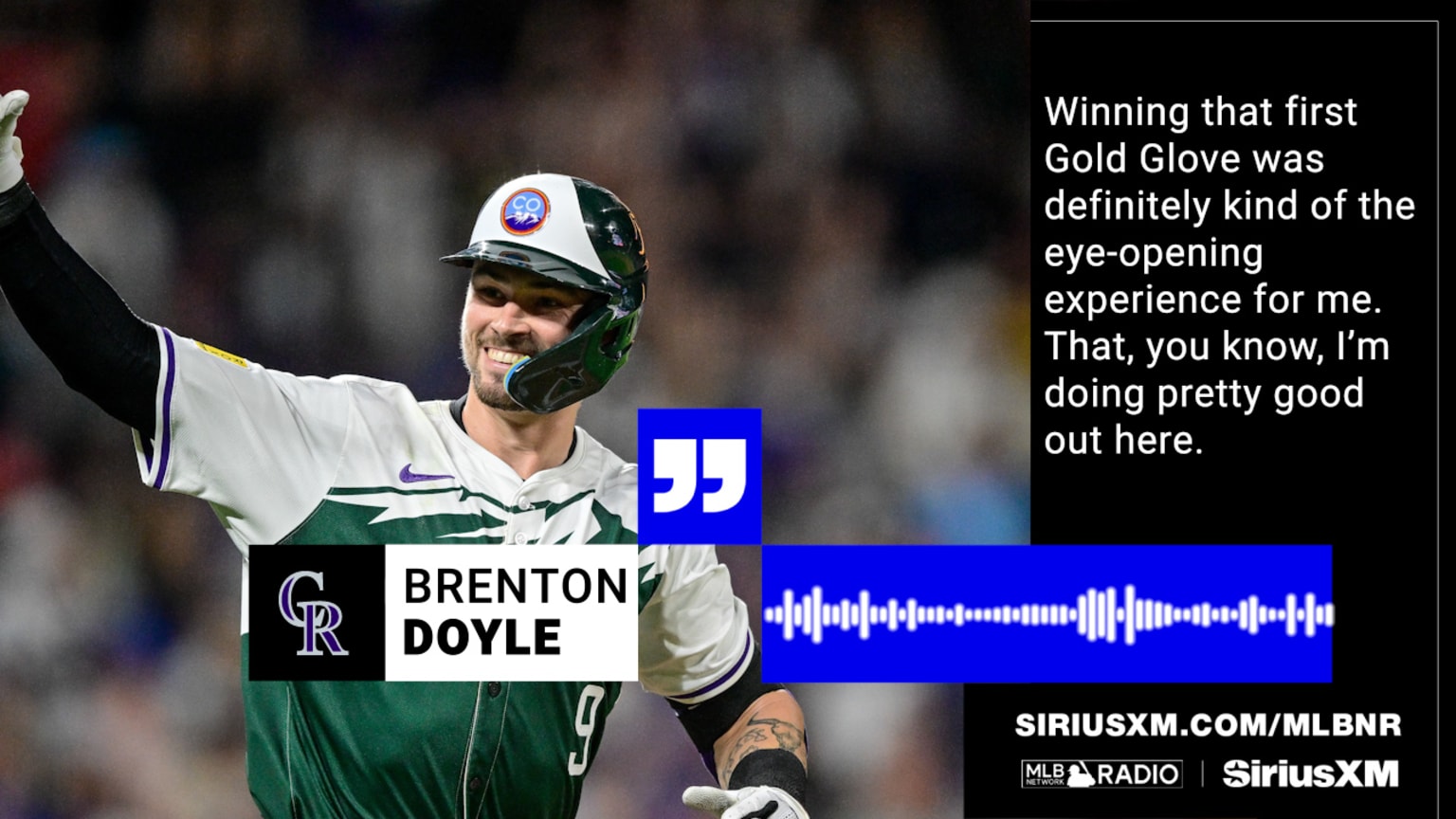 Brenton Doyle on leadership, defense 02/04/2025 Colorado Rockies
