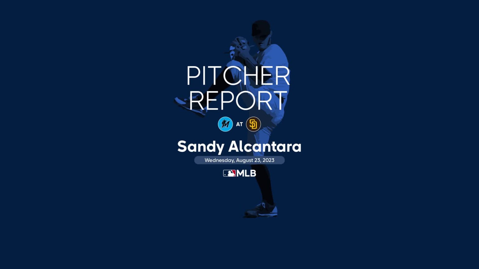 Sandy Alcantara's outing against the Padres, 08/23/2023