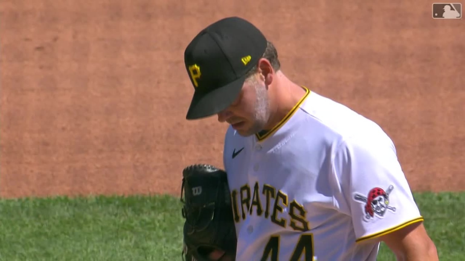 Rich Hill snags comebacker 04/12/2023 Pittsburgh Pirates