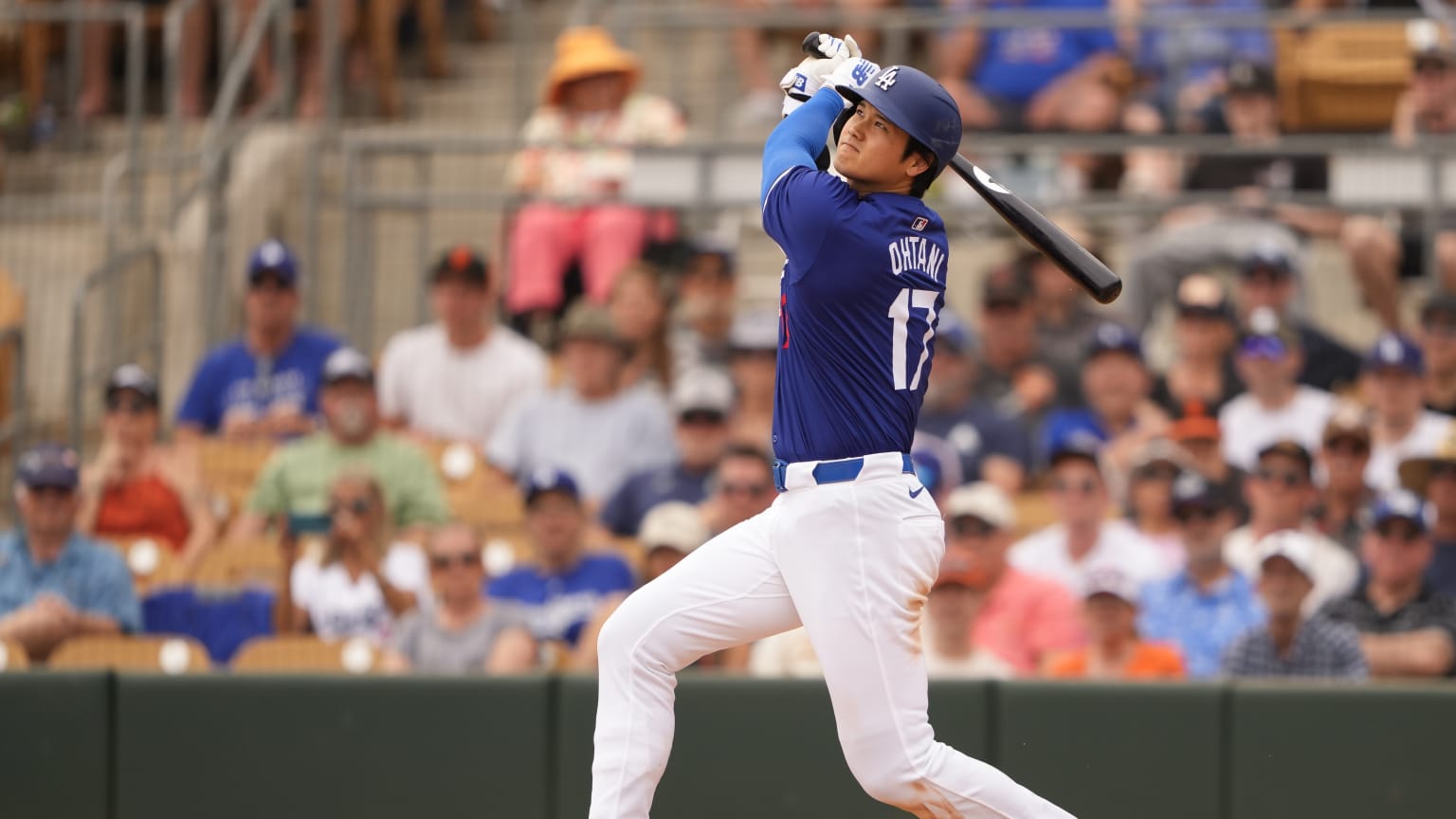Shohei Ohtani homers in threehit game 03/12/2025 Los Angeles Dodgers
