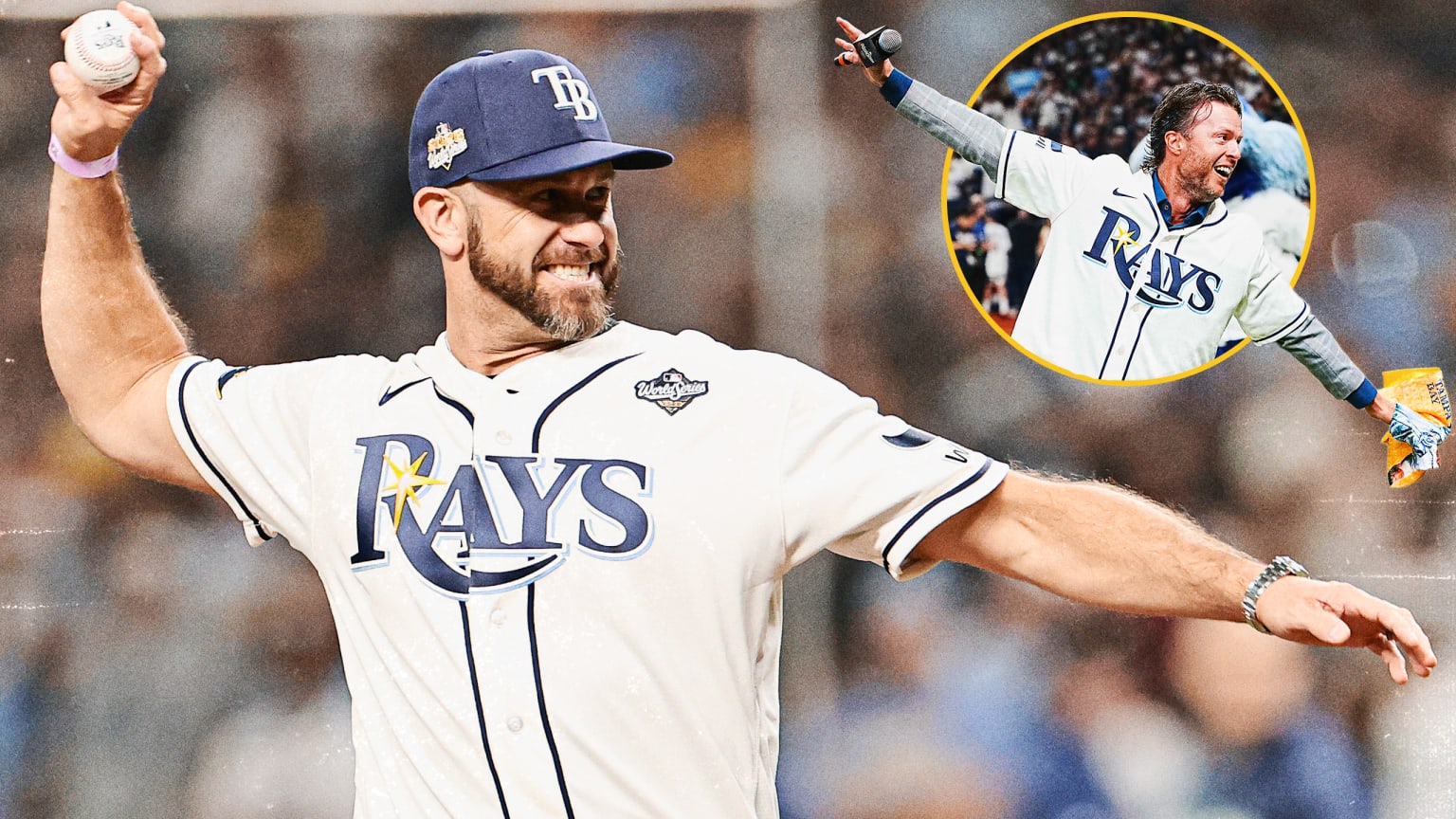 Evan Longoria throws out the ceremonial first pitch | 10/27/2026 ...