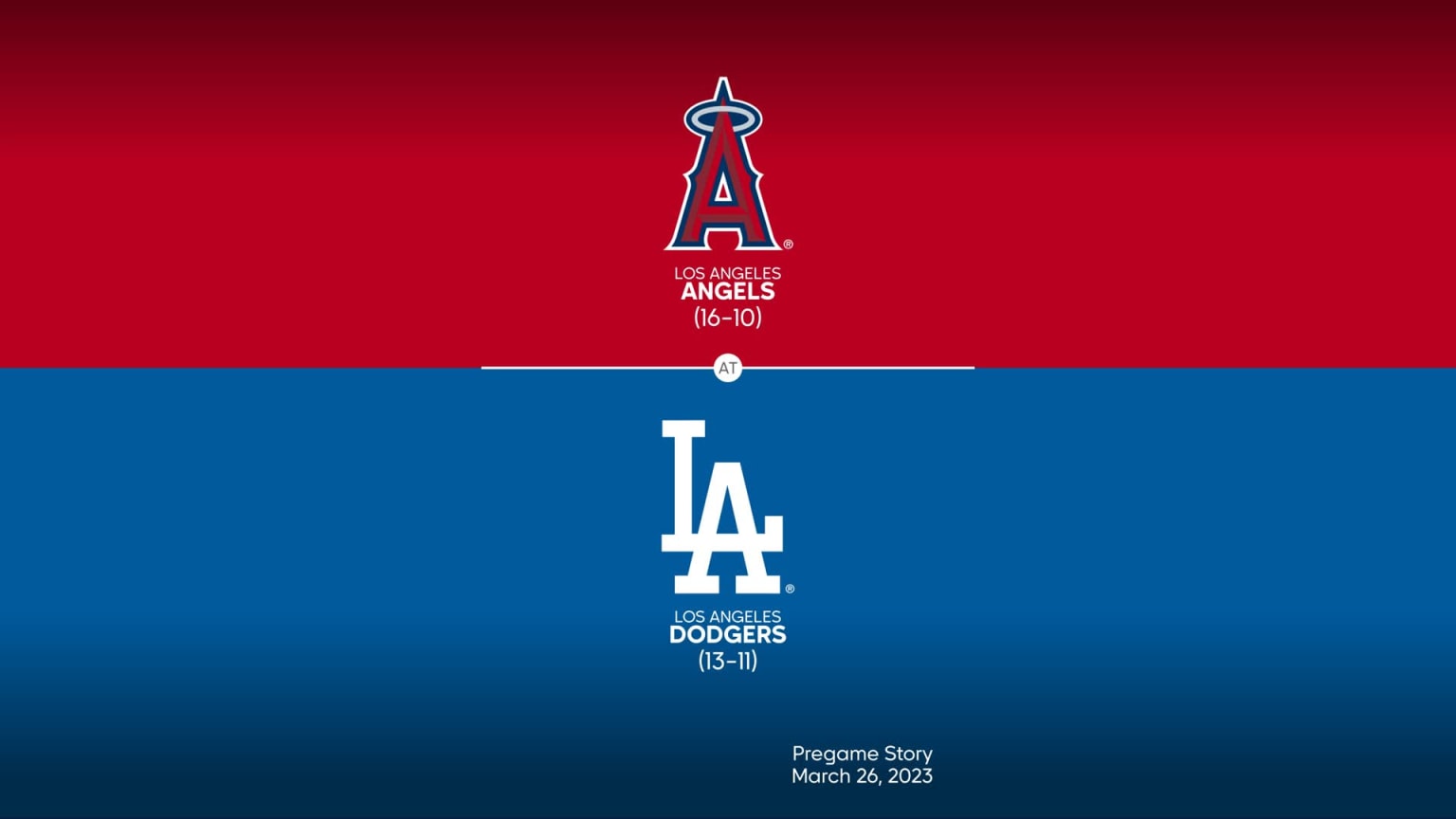 Dodgers angels vs angeles los