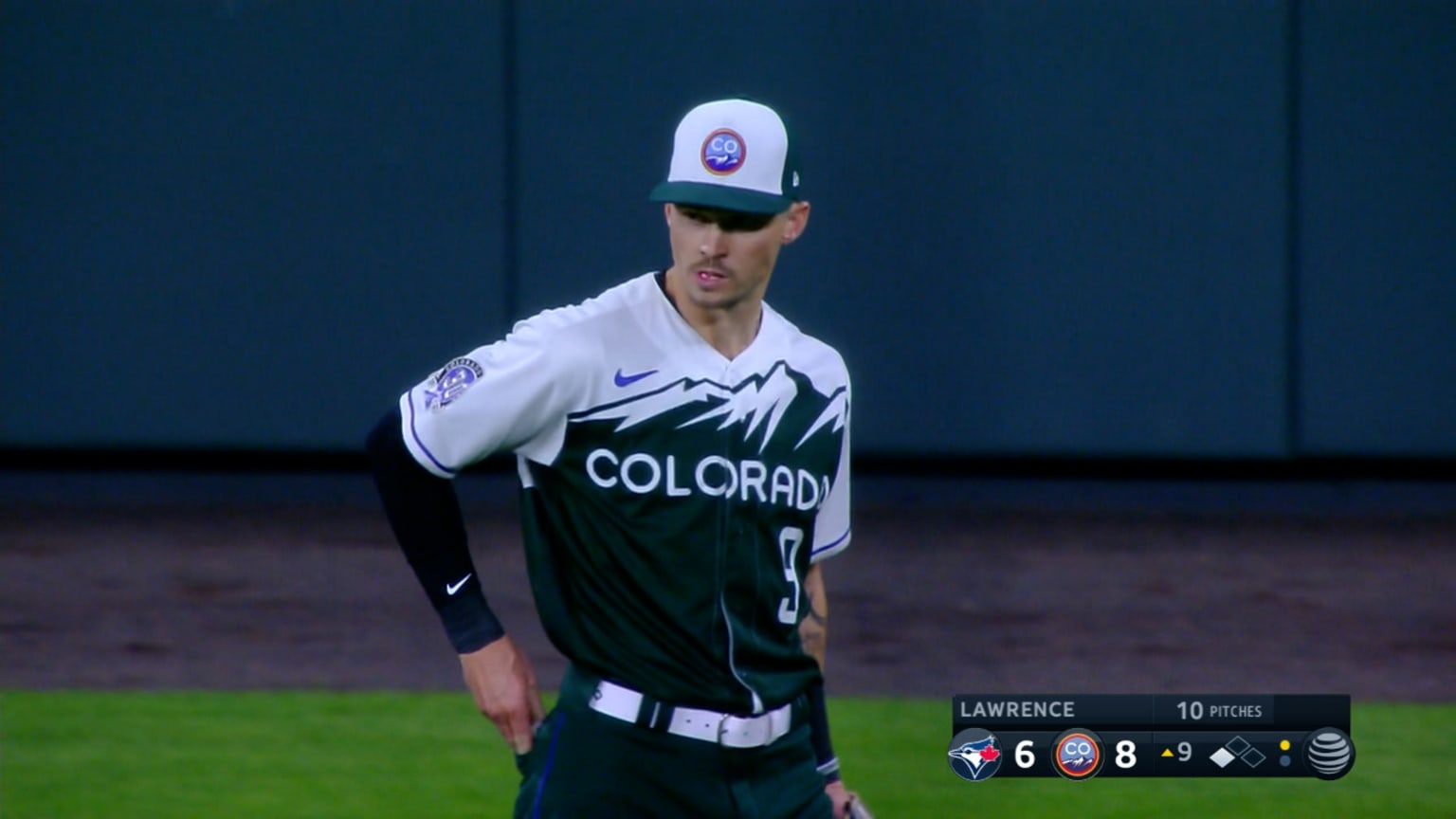 Rockies' Brenton Doyle carted off field after crashing into wall