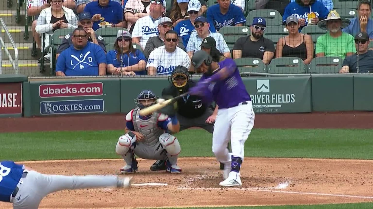 Elias Díaz belts a tworun homer to left field 02/26/2024 Colorado