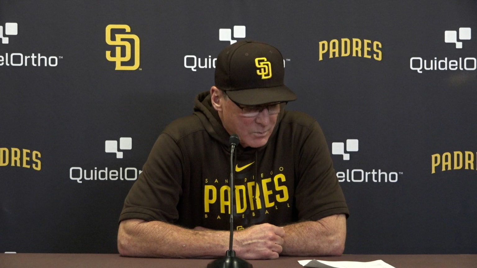 Bob Melvin talks Padres' win and HaSeong Kim 08/21/2023 San Diego