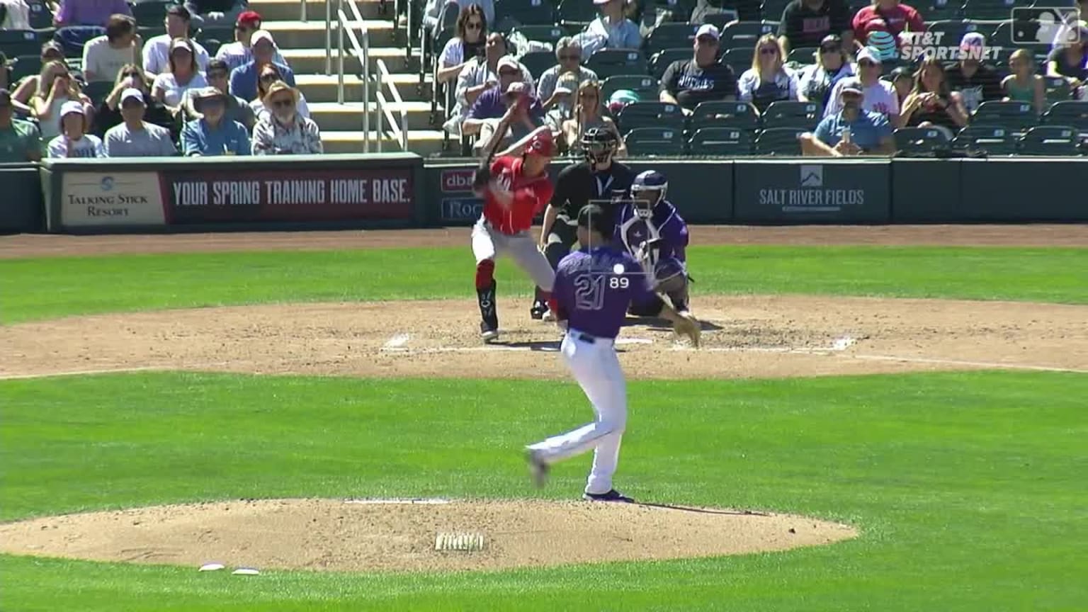 TJ Friedl hits a ground ball RBI single to right | 03/26/2023 ...