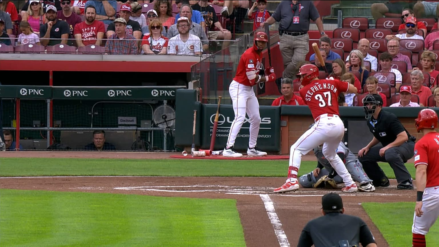 Tyler Stephenson's RBI single | 07/09/2025 | Cincinnati Reds