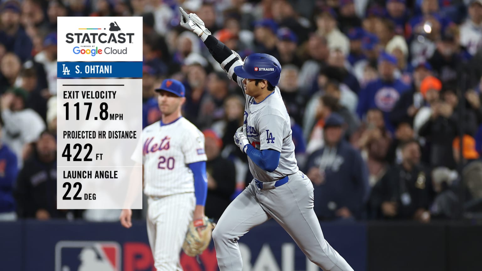 Shohei Ohtani crushes a 422foot home run 10/17/2024 Tampa Bay Rays