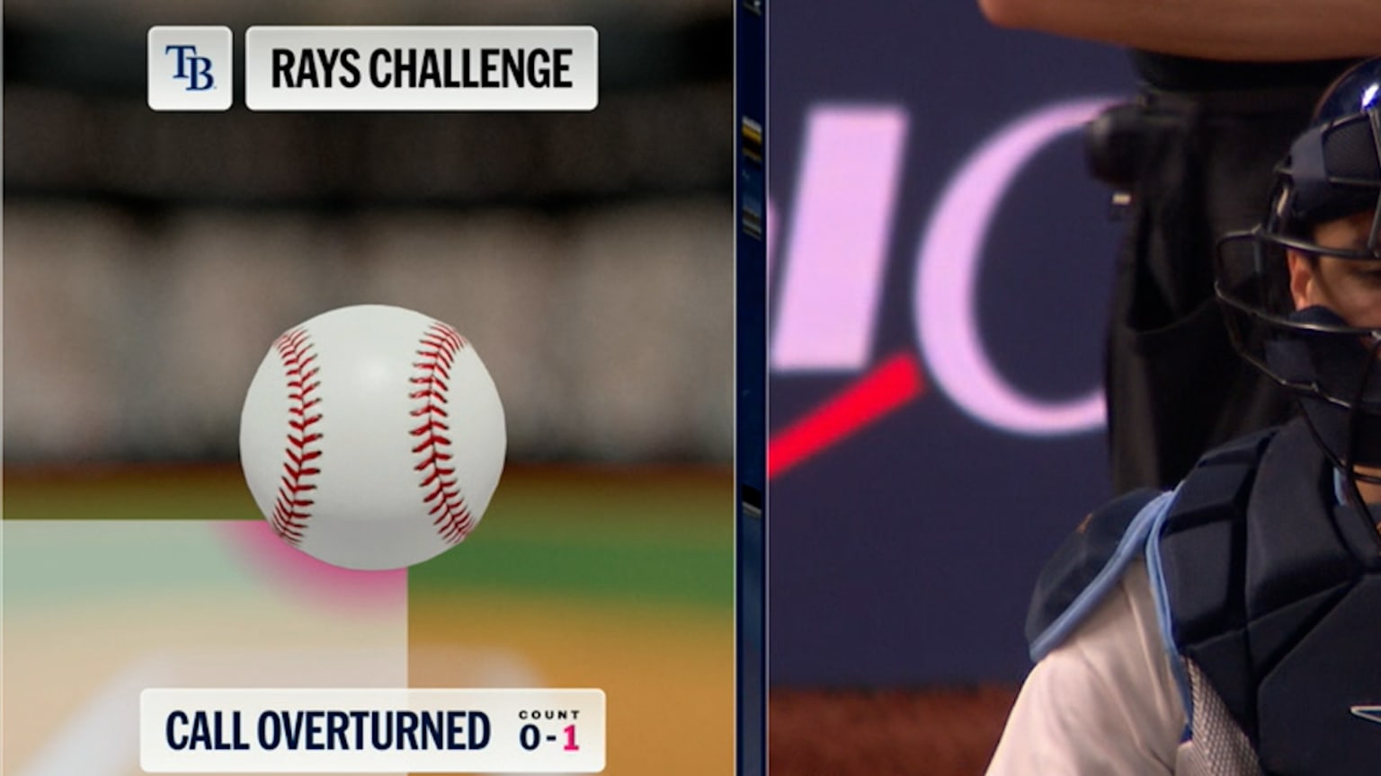 Ball 1 is overturned after ABS challenge | 10/26/2026 | Tampa Bay Rays