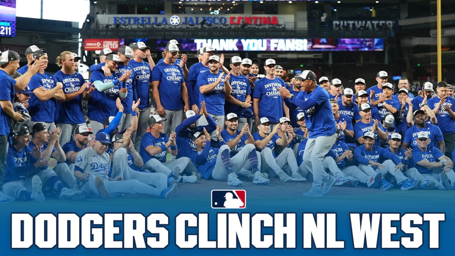 Dodgers clinch the NL West title! | 09/25/2025 | MLB Japan