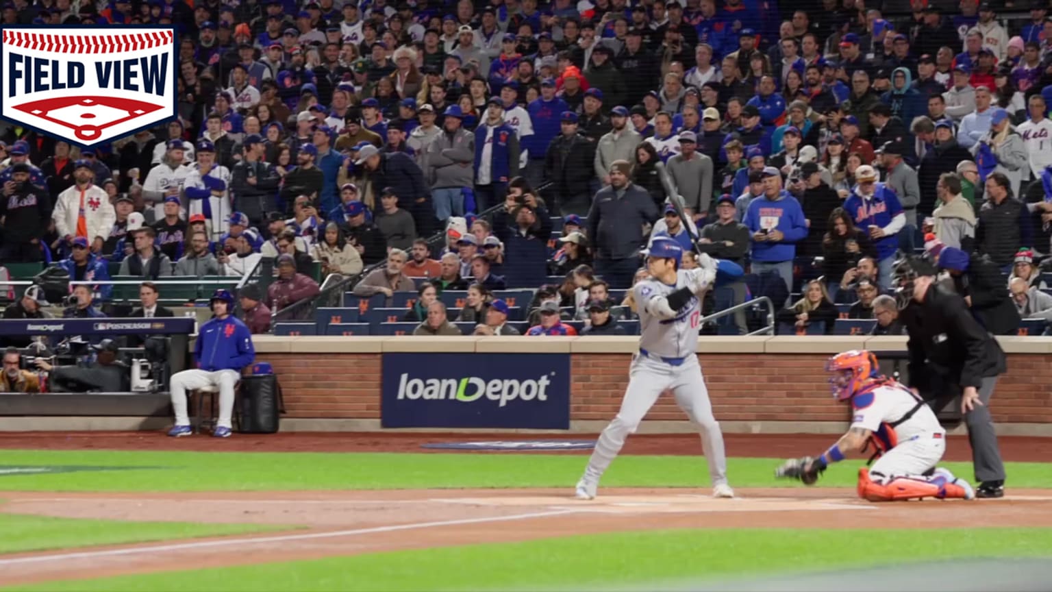 Field View Shohei Ohtani's leadoff homer 10/17/2024 Los Angeles