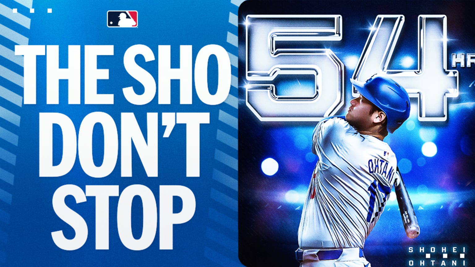 Shohei Ohtani's threerun home run (54) 09/27/2024 Los Angeles Dodgers