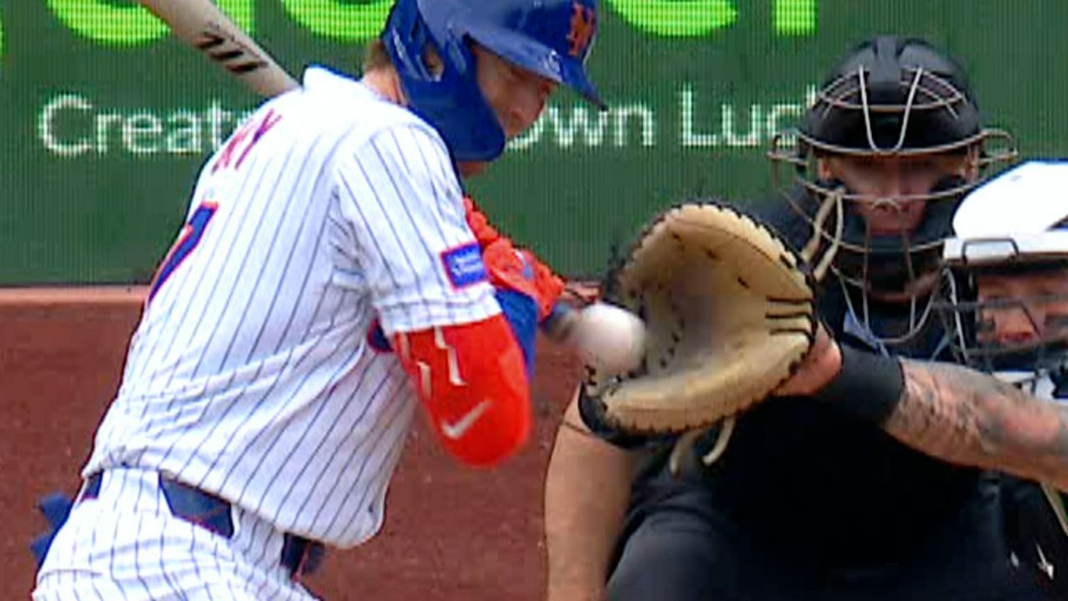 Brett Baty confirmed hit-by-pitch after review | 05/28/2025 | MLB.com
