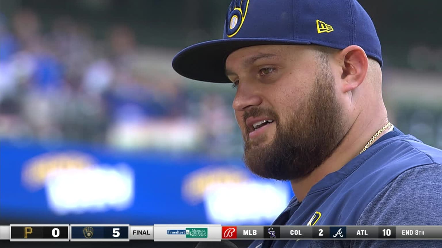 Milwaukee Brewers: Rowdy Tellez Discusses His Pitching Performance