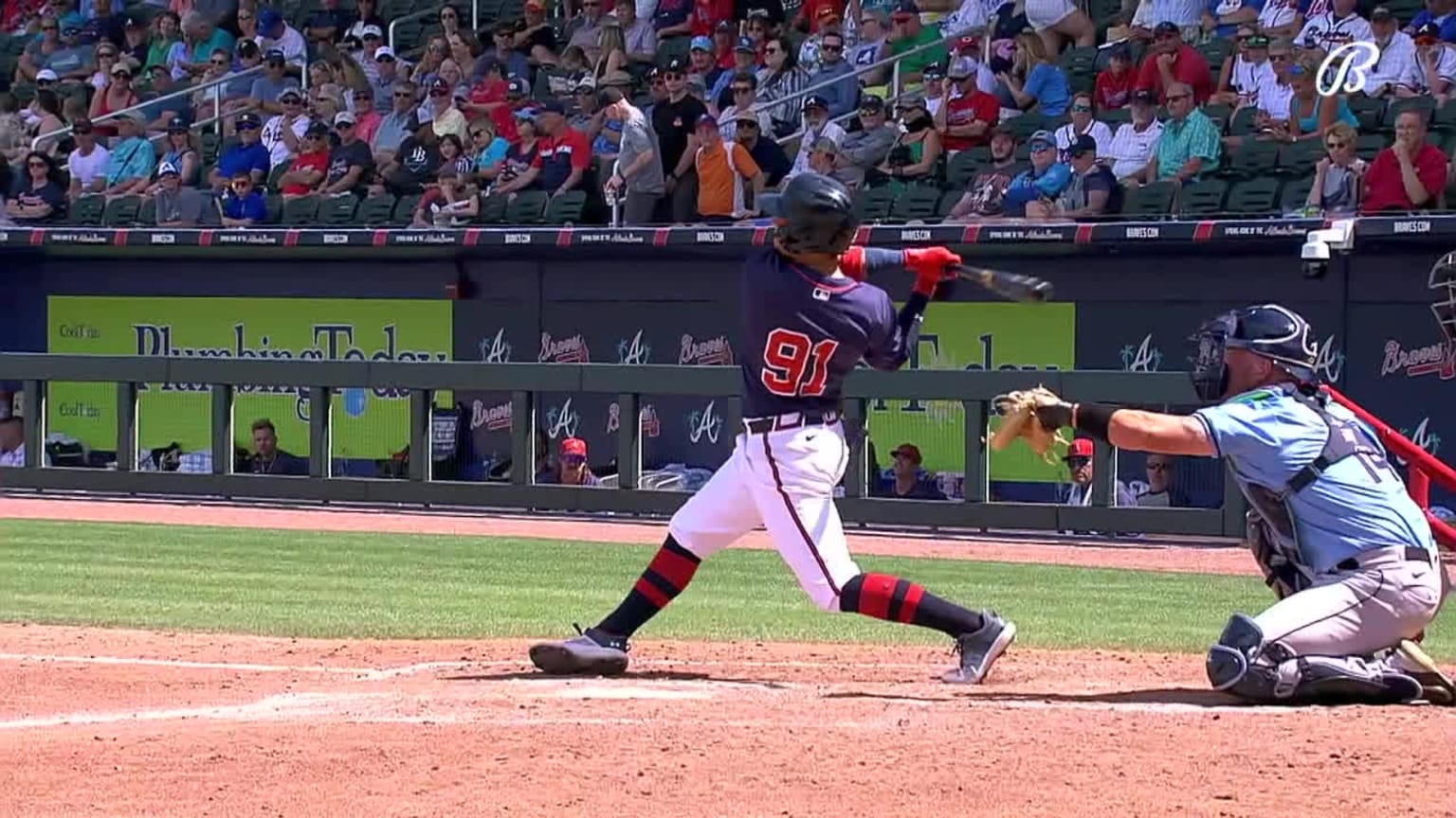 Cal Conley lines a solo home run to right 03/23/2024 Atlanta Braves