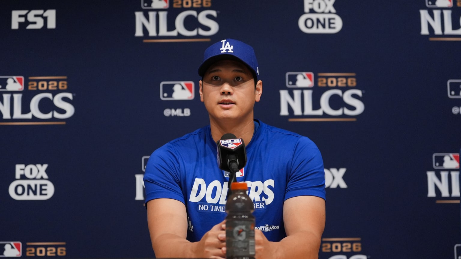 Japanese: Shohei Ohtani NLCS Workout Press Conference | 10/14/2026 ...