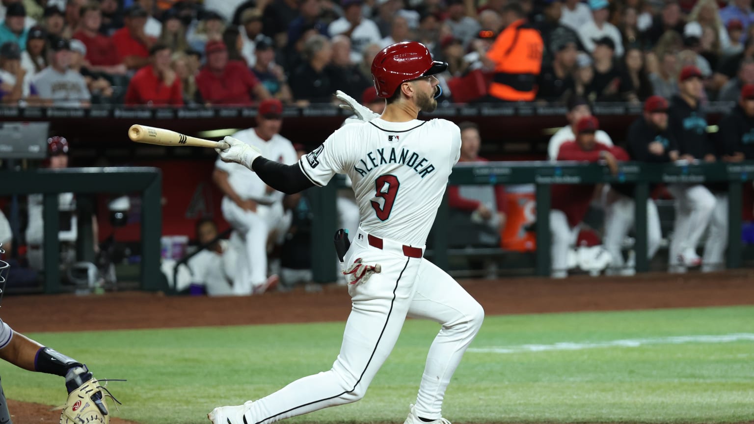 Blaze Alexander's first MLB hit 03/28/2024 Arizona Diamondbacks