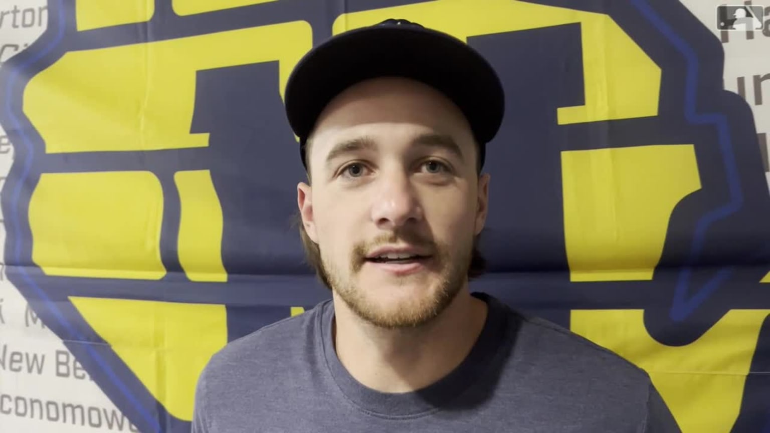 Turang on making Opening Day roster 03/27/2023 Milwaukee Brewers