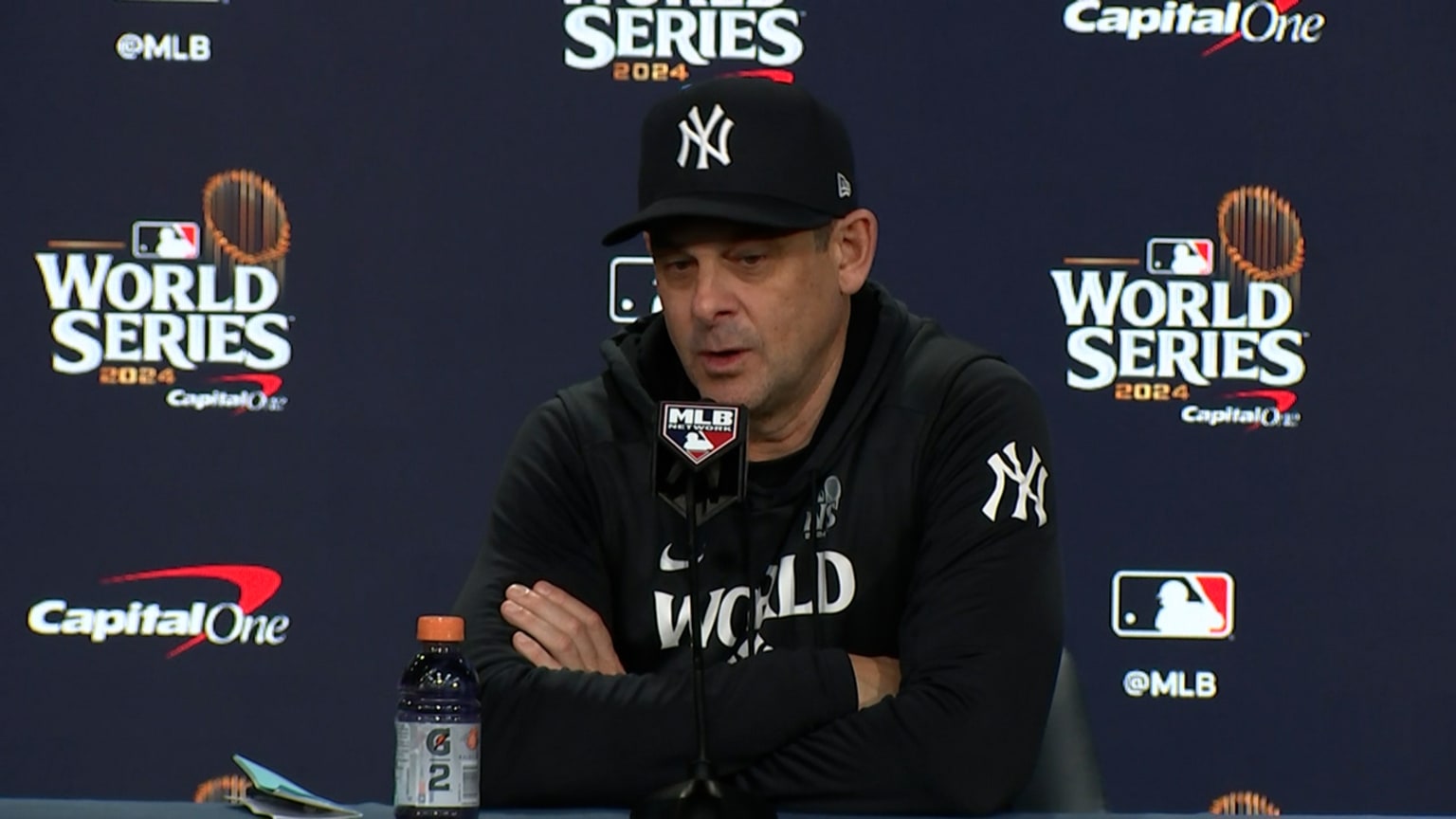Aaron Boone tras el revés del Juego 5 y la temporada | 30/10/2024 |  Lasmayores.com