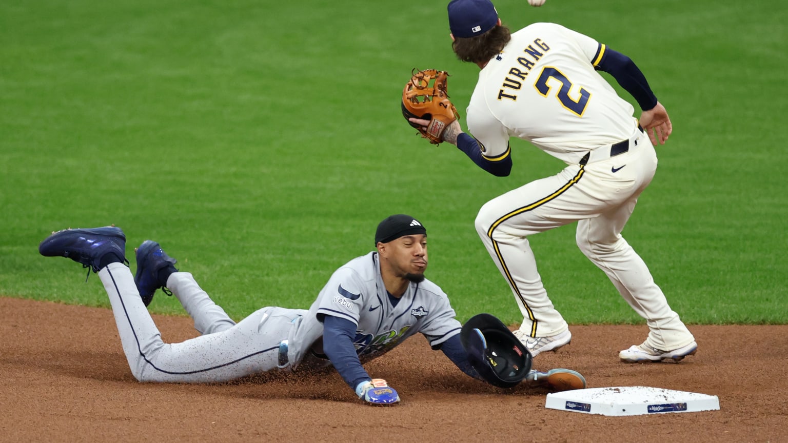 Chandler Simpson swipes second base | 10/24/2026 | Tampa Bay Rays