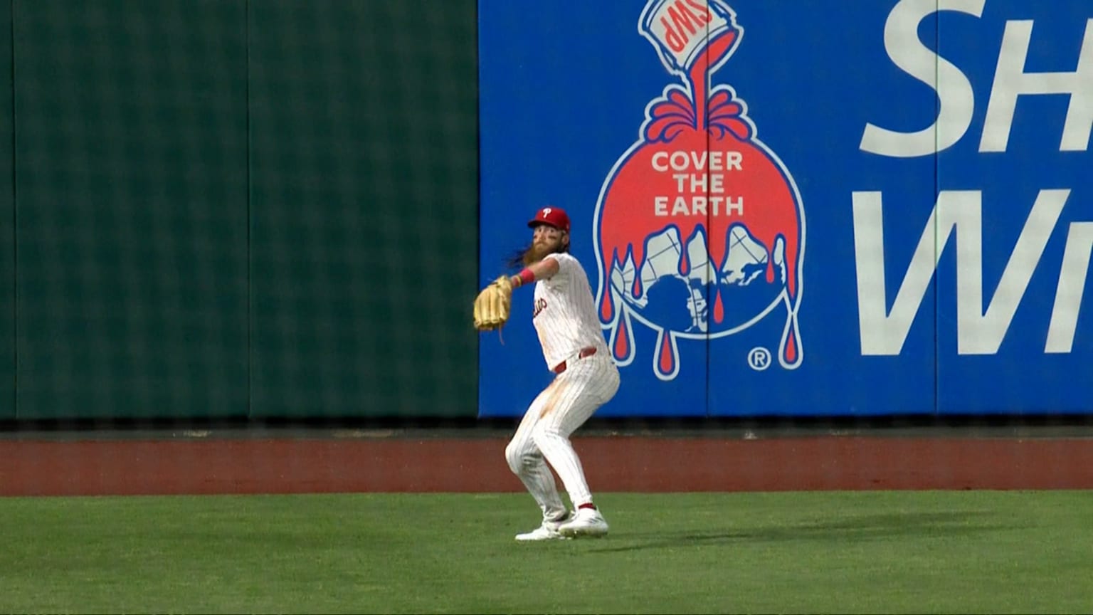 Brandon Marsh's nice outfield assist 07/09/2024