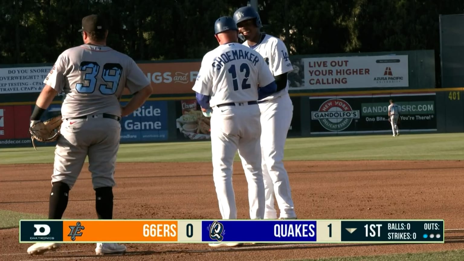 Josue De Paula's threehit, three RBI game 06/23/2024