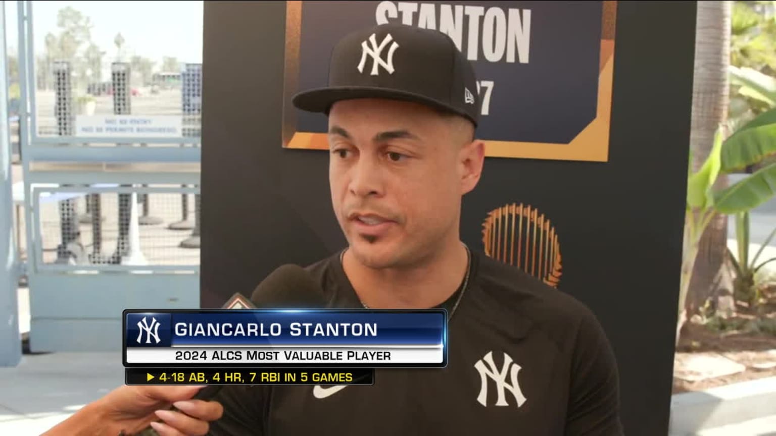 Giancarlo Stanton on preparing for World Series | 10/24/2024 | New York ...