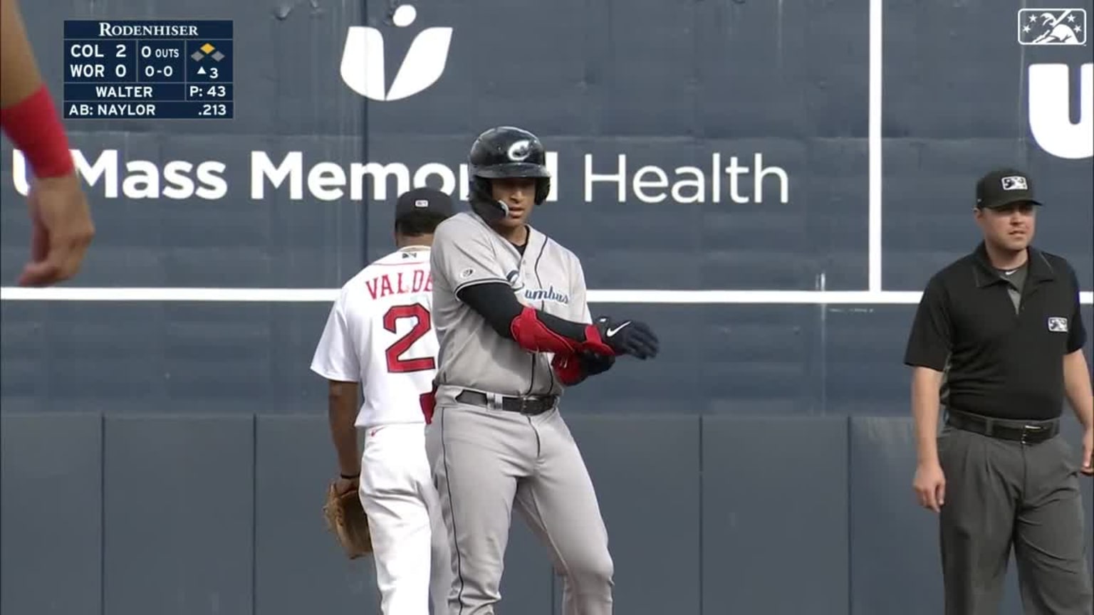 Bo Naylor swats RBI double 04/15/2023 Cleveland Guardians